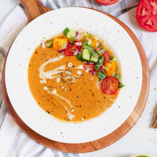 Summer Gazpacho without Bread