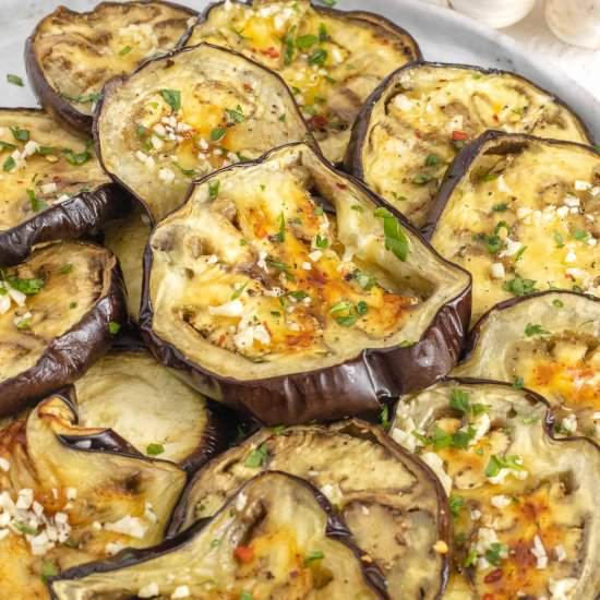 Roasted eggplant 3 ways