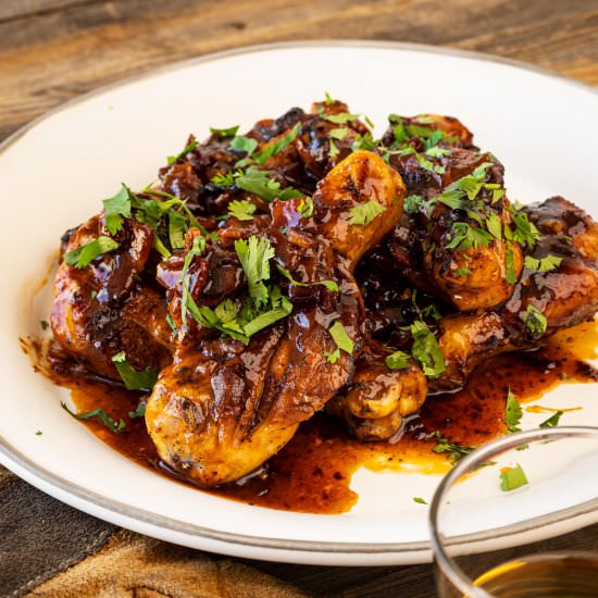 Maple Bourbon Glaze with Chicken