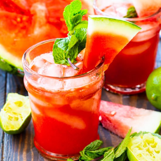 Honeysuckle Watermelon Cocktail