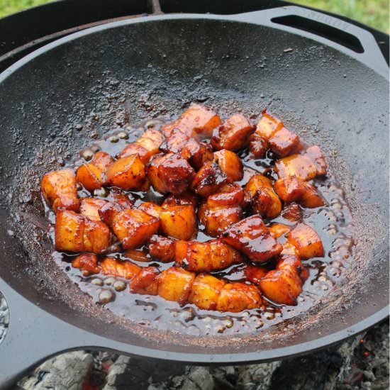 Sriracha Bourbon Pork Belly