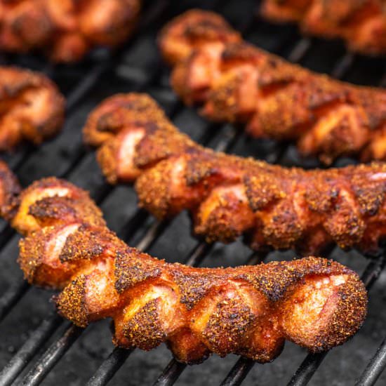 Smoked Hot Dogs