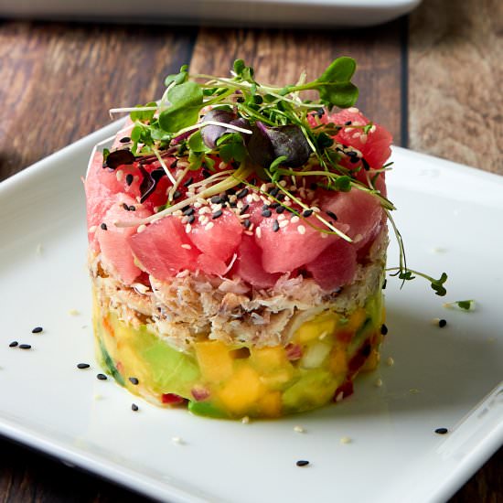 Crab and Ahi Tuna Tower