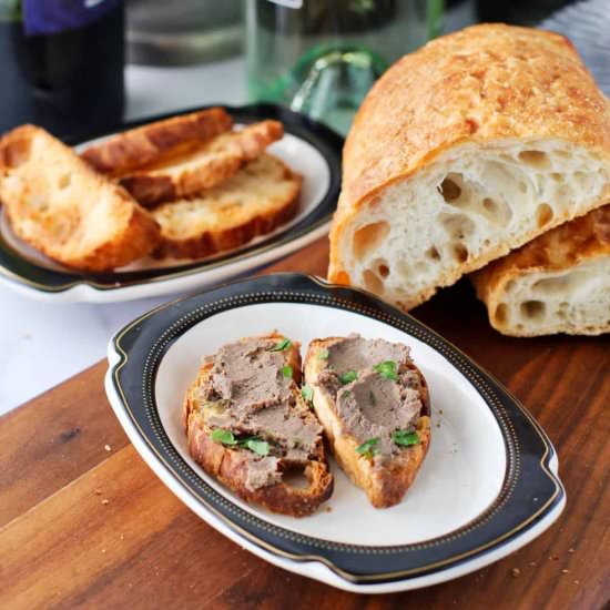 Chicken Liver Pâté Crostini
