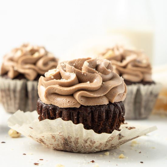 Chocolate Hazelnut Cupcakes