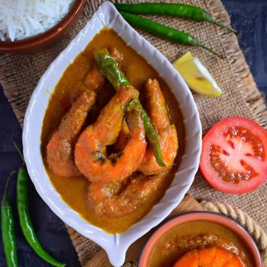 Chingri macher malai curry