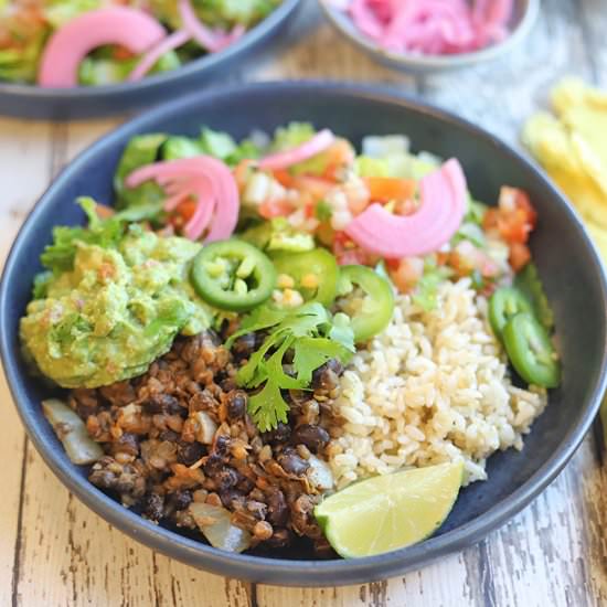 Vegan burrito bowl