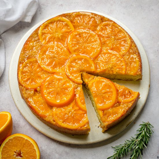 Sticky Vegan Orange Cake