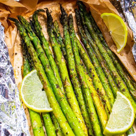 Grilled Asparagus In Foil