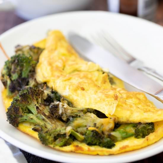 Roasted Broccoli Omelet