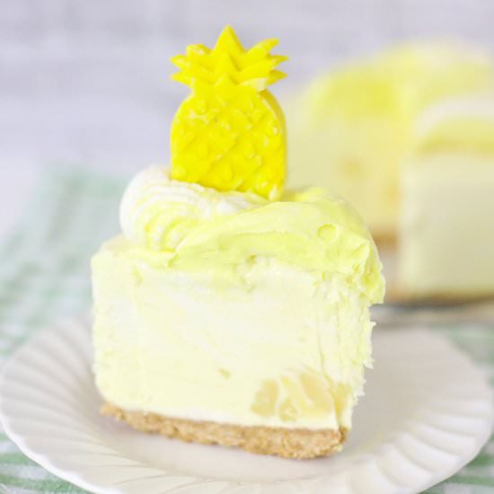 No bake pineapple whip cheesecake