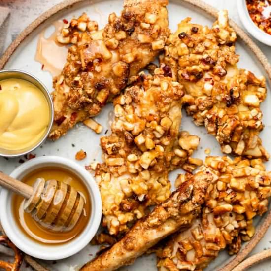 Hot Honey Pretzel Chicken Tenders
