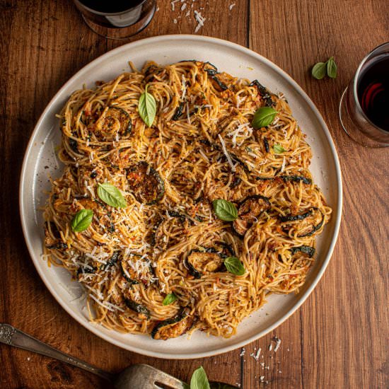 Summer zucchini pasta
