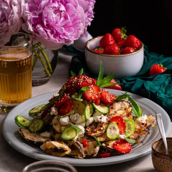 Eggplant Chips with Honey