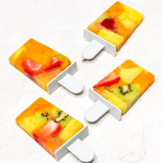 Homemade Electrolyte Popsicles with