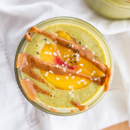 Peach Mango Green Smoothie