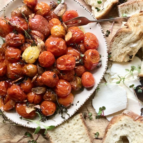 roasted cherry tomato confit