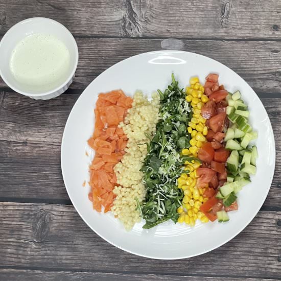 Smoked Salmon Chopped Salad