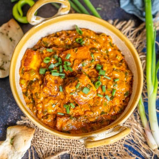 Paneer Hara Pyaz