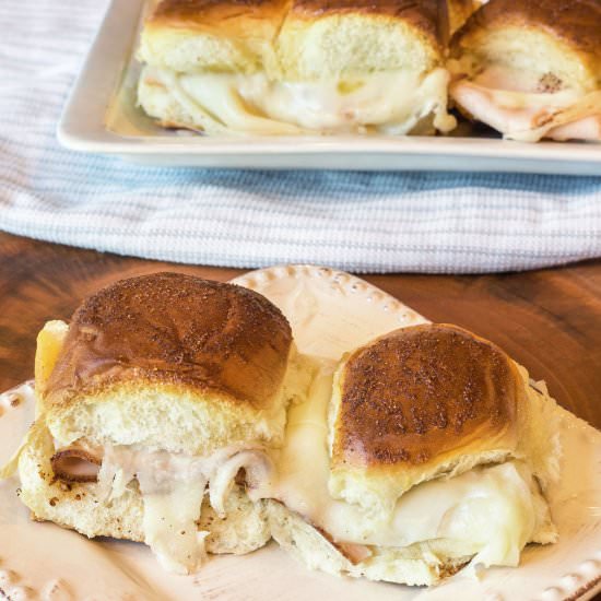Turkey Sliders on Hawaiian Rolls