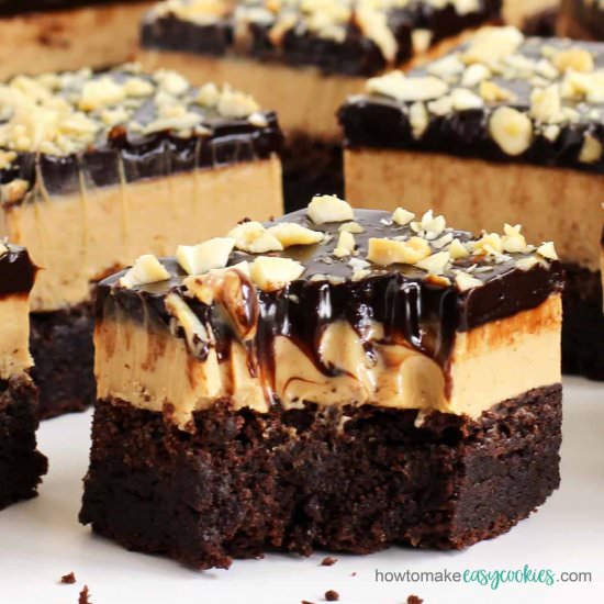 Chocolate Peanut Butter Cookie Bars