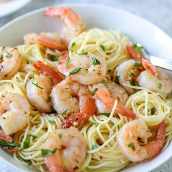 Easy Pan Fried Shrimp