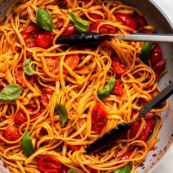 Spicy Tomato Basil Pasta