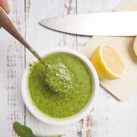 Nut Free Basil & Spinach Pesto