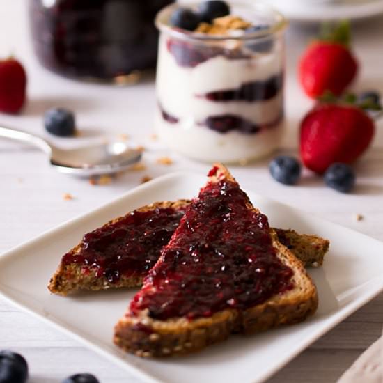 Summer Berry + Moscato Jam