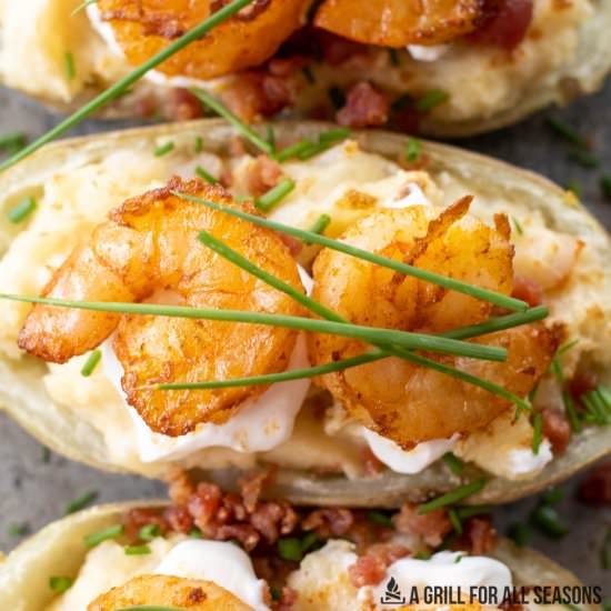Loaded Shrimp Baked Potatoes