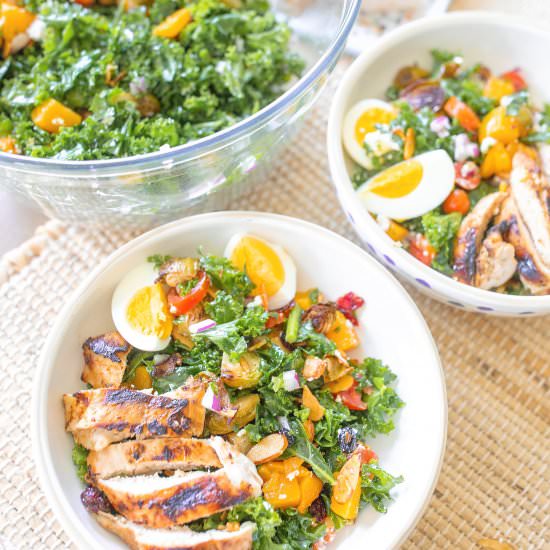 Chopped Grilled Chicken Kale Salad