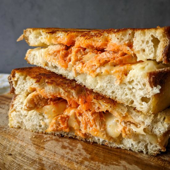 Buffalo Chicken Grilled Cheese