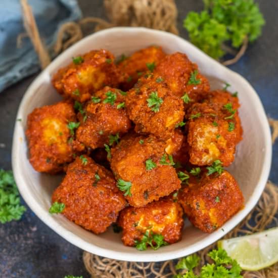 Air Fryer Buffalo Tofu Bites