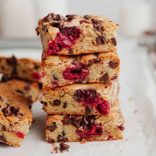 Raspberry Blondies