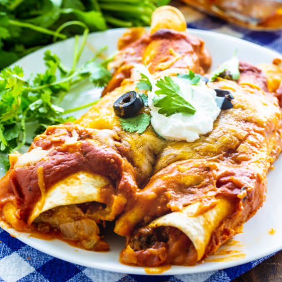 Ground Beef Enchiladas