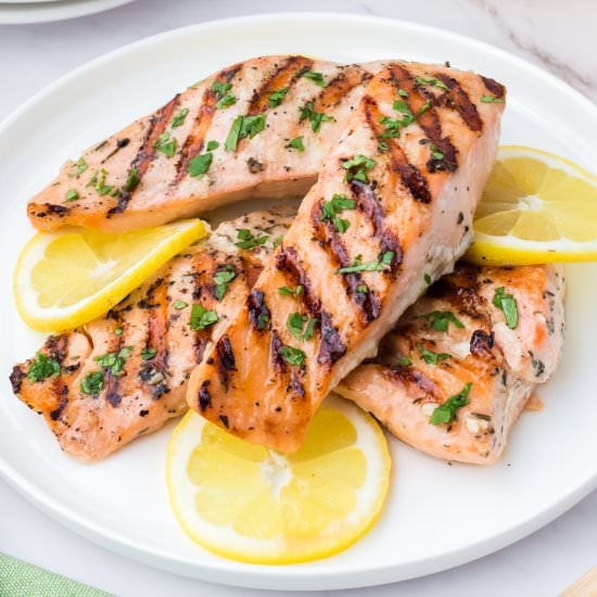 Marinated Grilled Salmon