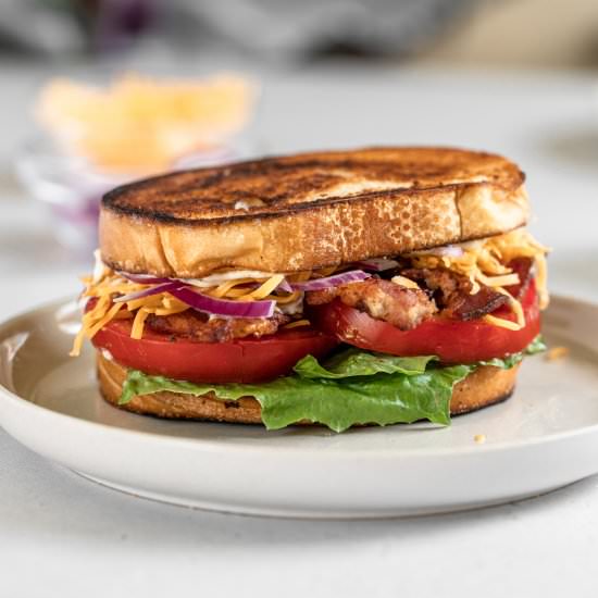 Ultimate BLT with Cheddar + Onions