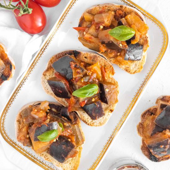 Eggplant Bruschetta
