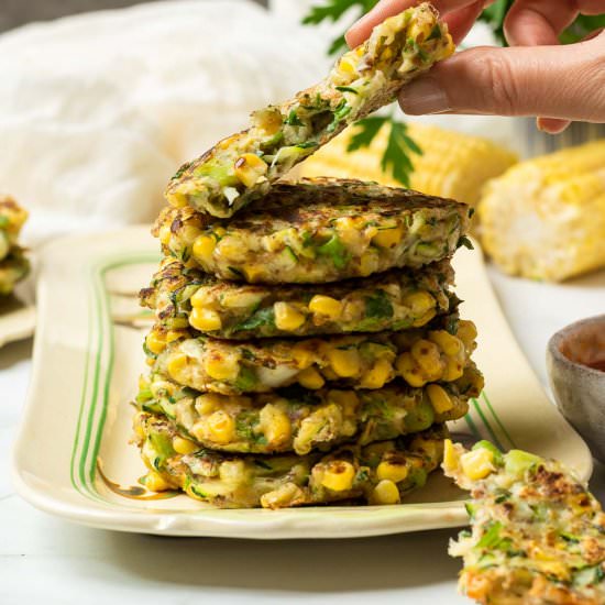 Sweetcorn and Zucchini Fritters