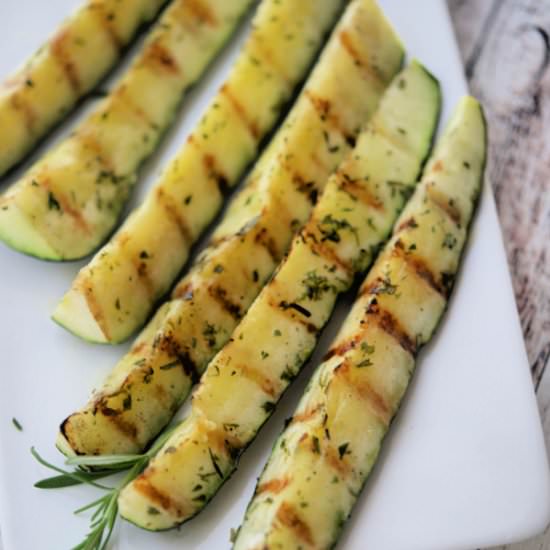 Grilled Zucchini Wedges