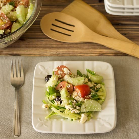 Greek Salad with Zoodles
