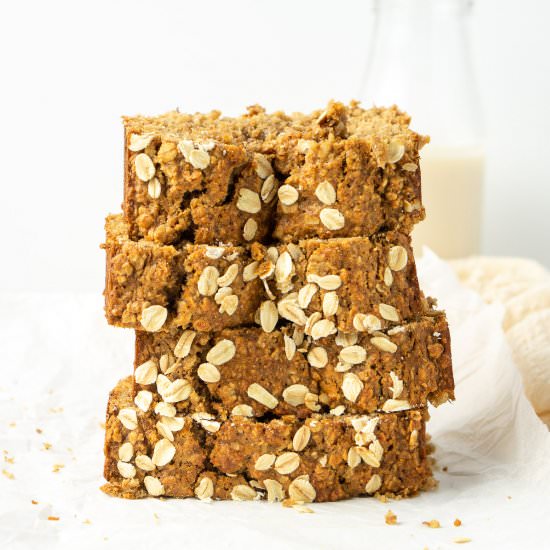 Healthy Banana Bread with Oats