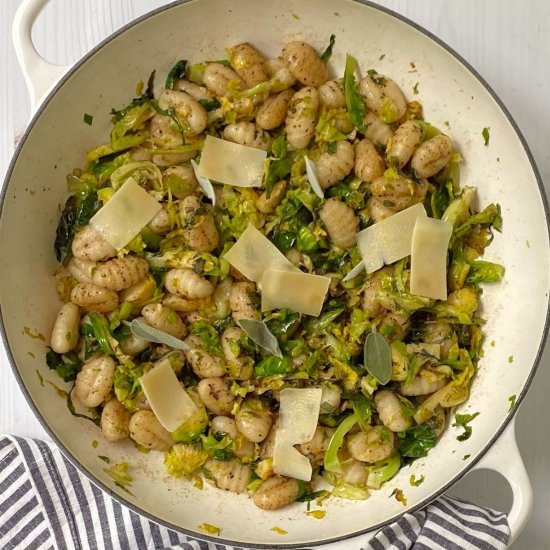 Gnocchi and Brussels Sprouts