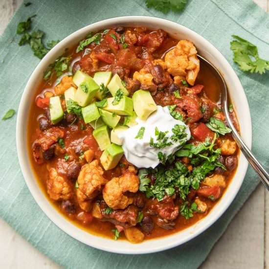 Cauliflower Chili