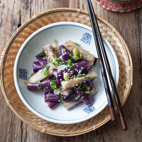 Steamed Korean Eggplant