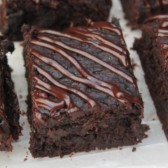 Vegan Chocolate Zucchini Brownies