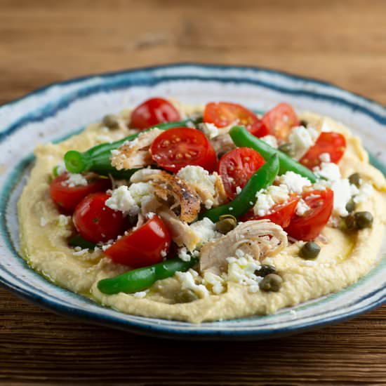 Chicken Hummus Bowls!