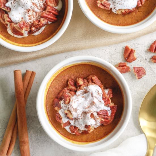 Healthy Pumpkin Custard