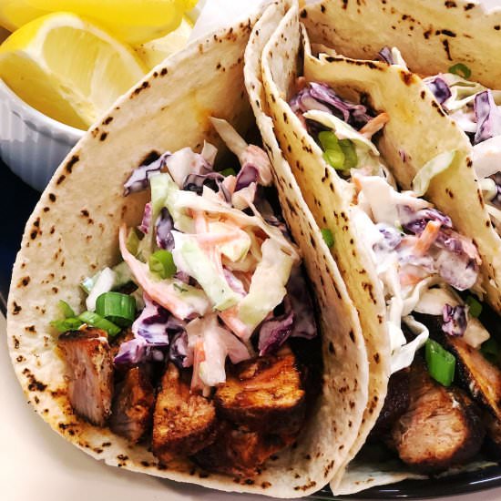 Blackened Tuna Tacos