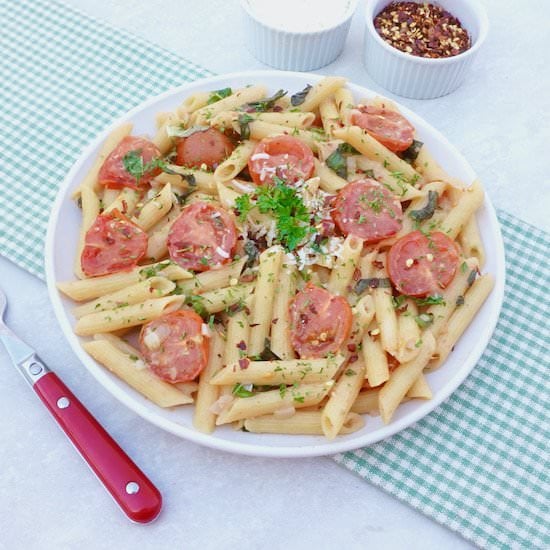 One Pot Tomato Basil Penne
